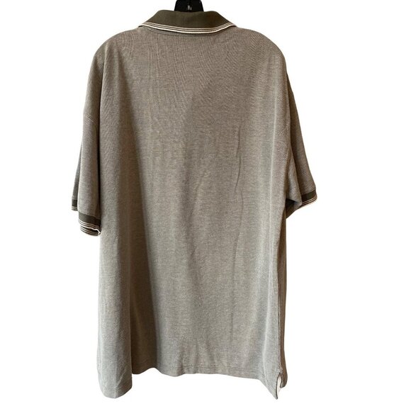 VINTAGE Y2K WARNER BROS. MEN'S FOGHORN LEGHORN KHAKI GREEN POLO SHIRT SZ XXL - Picture 2 of 5